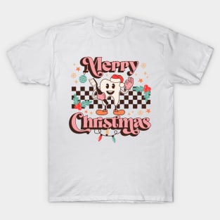 Merry Christmas Dentistry Tooth With Santa Hat T-Shirt